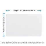 20 Pack Premium Blank PVC Cards, CAETOUNG CR80 30 Mil Graphic Quality White Plastic Cards for Photo ID Badge Printers CAETOUNG