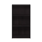 Furinno Basic 3-Tier Bookcase Storage Shelves, Dark Walnut Furinno