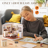 Rolife Super Creator-DIY Plastic Miniature House for Adults, Mini Blocks Model Kit Building Set for Teens 8-12, DIY Crafts/Hobbies/Building Blocks Toys for Teens&Adults (Warm Dining Room)