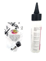 Art Glitter Glue Designer Dries Clear Adhesive 2 oz with Ultra Fine Metal Tip Art Glitter