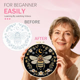 Huacan Embroidery Kit for Beginners Adults Includes Stamped Pattern, Hoop, Color Threads,Tools,Easy to Follow Instruction (Dragonfly)
