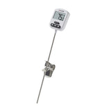 Taylor Programmable Digital Candy and Deep Fry Thermometer with Green Light Alert Display, Long Stem, and Adjustable Pan Clip, White Taylor