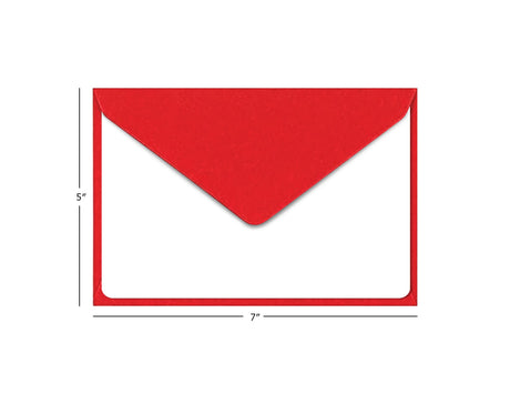 Colorful Envelopes with Blank Flat White Cards 5" x 7" Assorted Colors 105 Pack Card Making Supplies for Birthday, Graduation, Baby Shower Purple Q Crafts