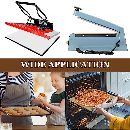 Selizo 20 Pack Teflon Sheet for Heat Press, Heat Transfer Press Cover Paper Heat Resistant Transfer Protector Mats for Cricut Iron HTV Vinyl, Sublimation, Baking and Craft selizo