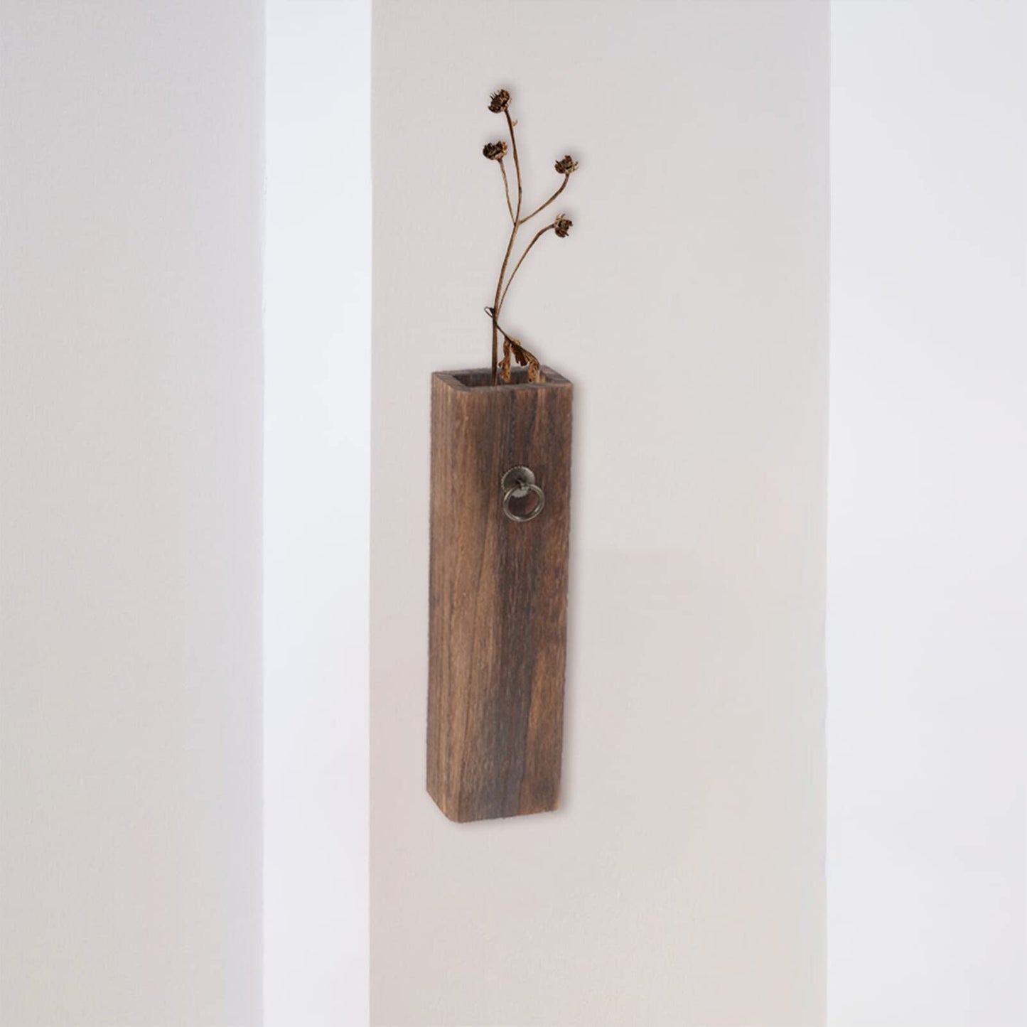 Wood Wall Pocket Vase Wood Wall Planter Hanging Wall Vase Pocket Flowers Holder for Farmhouse Home Living Room Bedroom Wall Decor Wooden Wall - WoodArtSupply