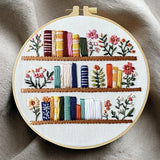 ZuoAnLF 3 Set Embroidery Starter Kit Printed Cross Stitch Kit with Plant Shelf Patterns for Adults, Home Decor and Gifts