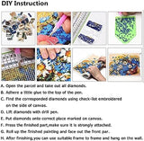 5D Diamond Painting Art Heart Shape Love New Born Baby Mom Dad Hand Full Drills Square Beads Diamond Painting by Number Kits Wall Decoration for Wedding Gift 12x16inch/30x40cm WoodArtSupply