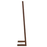 SIMPLIHOME Bray SOLID ACACIA WOOD Contemporary Bath Towel and Blanket Ladder Shelf, 23 inch, Natural Walnut SIMPLIHOME