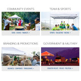 ABCCANOPY Patio Pop Up Canopy Tent 10x10 Commercial-Series (Blue) ABCCANOPY