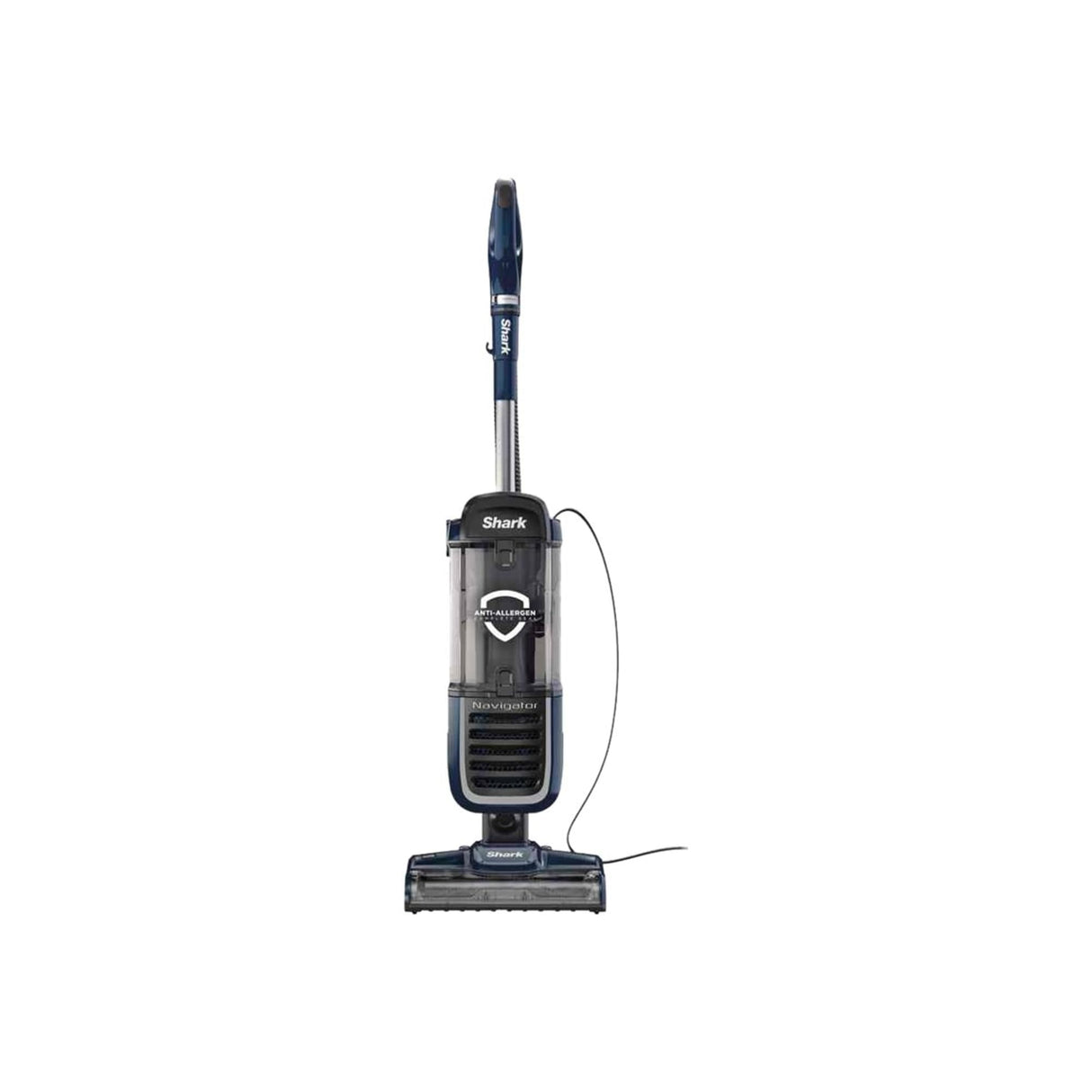 Shark NV151 Navigator Swivel Pro Complete Upright Vacuum with HEPA Filtration, Swivel Steering, Pet Power Brush, Crevice Tool & Upholstery Tool, for Pet Hair & Multi-Surface Cleaning, Navy Shark