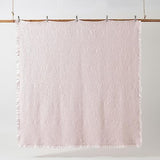 HORIMOTE HOME Pink Ruffled Quilt Queen Size, Stone-Washed Microfiber Lightweight Crinkled Farmhouse Rustic Shabby Chic Bedding Set, 3 Pieces Reversible Bedspread with Pillow Shams for All Season HORIMOTE HOME