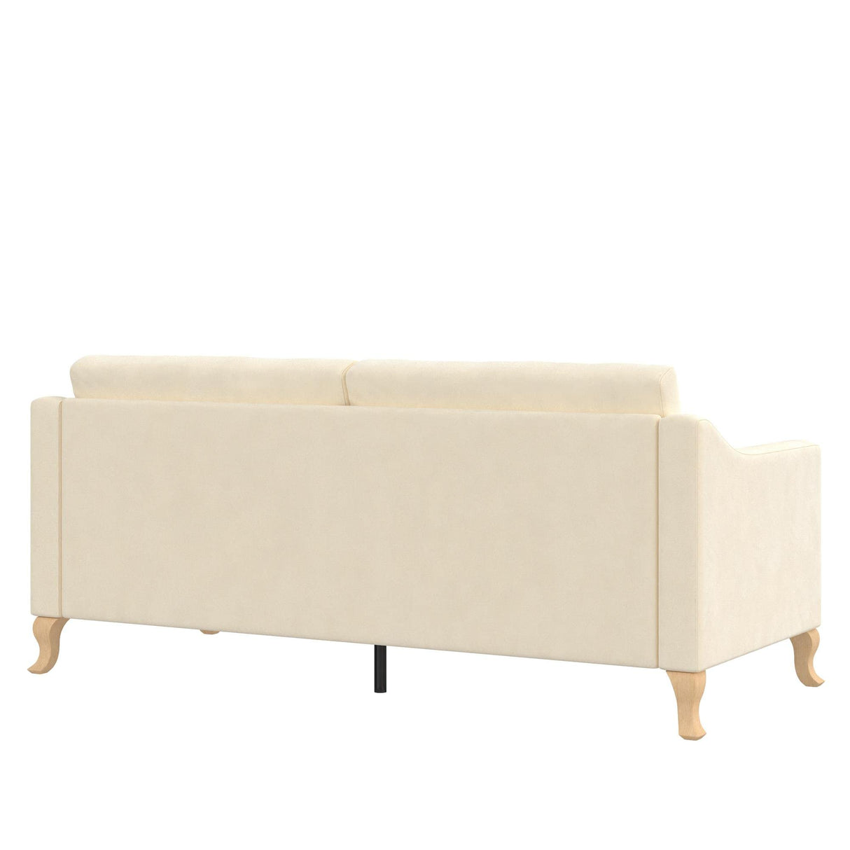 Mr. Kate Tess Sofa with Soft Pocket Coil Cushions, Small Space Living Room Furniture, White Linen Mr. Kate