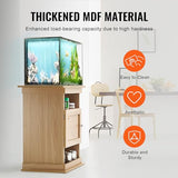 VEVOR Aquarium Stand, 20 Gallon Fish Tank Stand, 25.2 x 15.7 x 28.3 in MDF Turtle Tank Stand, 167.6 lbs Load Capacity, Reptile Tank Stand with Storage, Cabinet and Hardware Kit, Basswood Color VEVOR