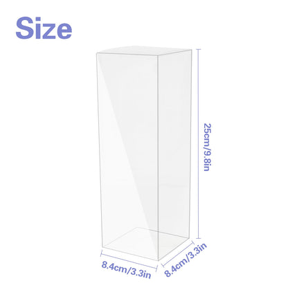 12 PCS Gift Boxes for Sublimation Tumbler 3.3 x 3.3 x 9.8 Inch Transparent Exhibition Boxes with Protective Membrane for 12 oz, 20 oz, 30 oz Heat Press Sublimation Blanks Skinny Tumbler Gift Wrapping