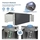 Jaxenor Outdoor Storage Shed 20x13 FT, Sheds & Outdoor Storage Clearance - Metal Garage Shed for Car, Truck, Bike, Lawnmower - Backyard Tool House Building with 2 Doors and 4 Vents Jaxenor