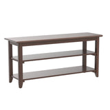 XKZG Storage Bench Wooden Shoe Bench Rustic Solid Wood Entryway Bench (Brown,39.4") XKZG
