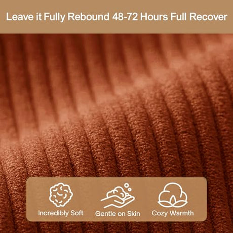 BSHOMGI Folding Sofa Bed, 4 in 1 Convertible Sofas to Lounger Comfy Single Bean Bag Chair Floor Portable Foldable Sleeper Lazy Futon Couch Chair for Bedroom, Living Room (Orange, 53.15" Double Sofa) BSHOMGI