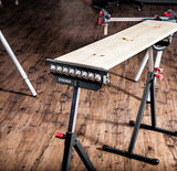 Protocol Equipment 3-in-1 Material Support Roller Stand, Can Convert Between Material Stop, Single Roller, or Multi-Ball Head, Powder-Coated Steel, 150-pound Capacity Steelman