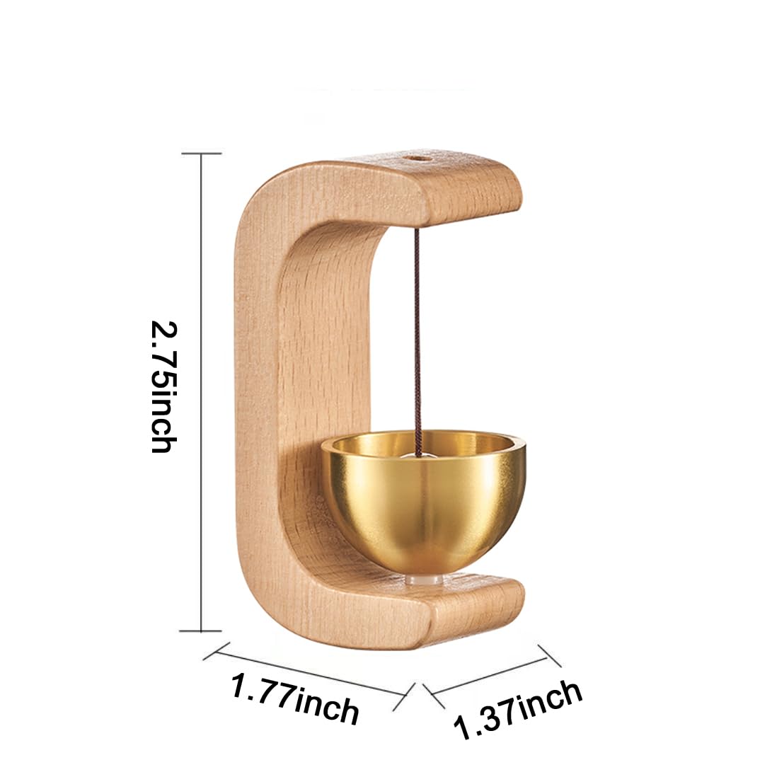 Shopkeepers Bell for Door Opening, Magnetic Shopkeepers Bell Wood Doorbell Wind Chime for Refrigerator, Room, Porch, Garden, Backyard, Restaurant,Home Garden Windchime Housewarming Gift EDINGM