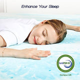 Sweetcrispy Memory Foam Mattress Topper King, 3 Inch Thick Gel Infused Cooling Toppers Pad for King Size Bed, Sleeper Sofa, RV, Camper, CertiPUR US Certified, Ventilated and Breathable Sweetcrispy
