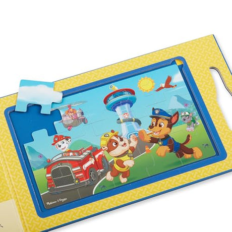 Melissa & Doug PAW Patrol Take-Along Magnetic Jigsaw Puzzles (2 15-Piece Puzzles) - FSC Certified Melissa & Doug
