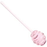 VINTORKY 2pcs Honey Stirrer Syrup Dispenser Honey Spoons for Beverage Stirrer Honey Stirring Spoon Sauce Grill Basting Mop Grilling Honey Dispenser Stick Mini Honey Pot Pink Glass re-usable VINTORKY