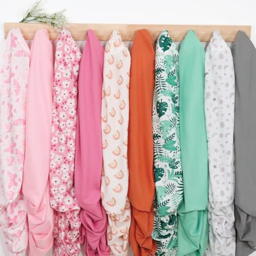 The Peanutshell 4-Pack Fitted Crib Sheet Set - Super Soft & Breathable Baby Girl Crib Sheets, Nursery Decor, Fit for Standard Mattress Cover- Whimsical Floral The Peanutshell