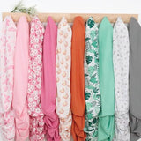 The Peanutshell 4-Pack Fitted Crib Sheet Set - Super Soft & Breathable Baby Girl Crib Sheets, Nursery Decor, Fit for Standard Mattress Cover- Whimsical Floral The Peanutshell