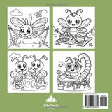Bold and Easy Insects Coloring Book: Fun and Easy Insect and Bug Coloring Pages for Kids, Teens, and Adults — Cute Nature Scenes for Relaxation, Creativity, and Family Fun Majosta