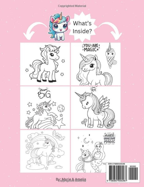 Unicorn Coloring Book For Kids Ages 2-5 For Girls WoodArtSupply