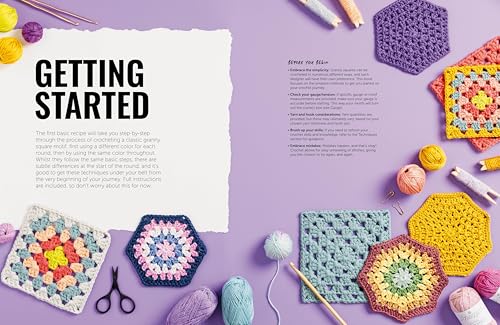 The Granny Square Crochet Bible: Everything you need to know about how to crochet granny squares WoodArtSupply