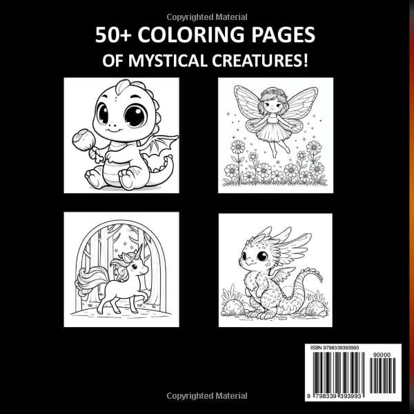 Adorable Creatures Coloring Book: Mystical Creatures WoodArtSupply