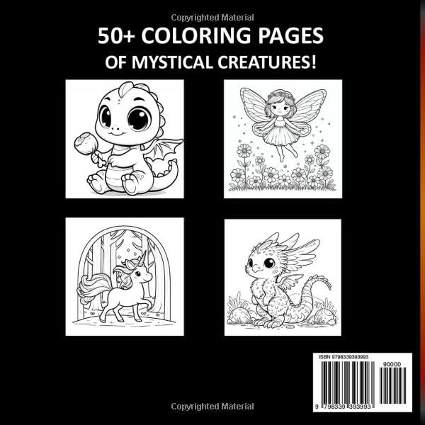 Adorable Creatures Coloring Book: Mystical Creatures