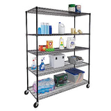 Seville Classics UltraDurable Heavy Duty NSF Solid Steel Wire Rack Storage Unit, Organizer for Garage, Warehouse, Office, Restaurant, Classroom, Seville Classics