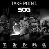 SOG Tactical Tomahawk- Throwing Hatchet, Versatile Survival Tactical Axe and Emergency Breaching Tool with Sheath (F01TN-CP) SOG