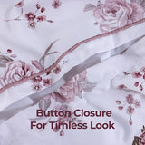 Dreamology Twin Duvet Cover, Duvet Cover Twin with Button Closure,Microfiber,Bedding Set,Piped Edges & Fade Resistant Duvet Cover Set, Bedding Duvet Covers & 1 Pillow Shams (Dusty Floral) Dreamology