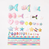 DIY Headband Making Kit for Girls Ages 5-12 | Create Your Own Hair Accessories with 6 Hair Bands 36 Accessories for Birthday Gift Creative Activity DIY Arts and Crafts Gifts Generic