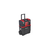 CRAFTSMAN 19-in. 3-in-1 Rolling Tool Box with Wheels, Red, Plastic, Lockable (CMST18614) CRAFTSMAN