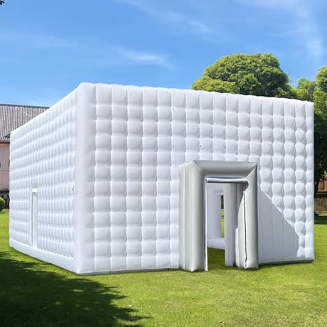 Wellcomer Giant 30x20x13' Inflatable Nightclub with Blower, Inflatable Outdoor Party Tent for Parties, Corporate Events, Festivals, and Special Gatherings - White Wellcomer