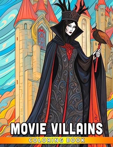 Movie Villains Coloring Book: Coloring the Darker Side of Popular Movie Characters WoodArtSupply