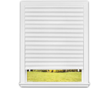 Redi Shade No Tools Original Light Filtering Pleated Paper Shade White, 36" W x 72" L, 6 Pack Redi Shade