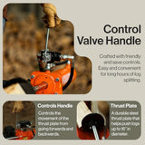 SuperHandy Log Splitter Portable 20 Ton Rapid Auto Return Ram System Bucher Gear Pump 7HP Engine Horizontal Full Beam Steel Wedge Firewood Splitting Forestry Harvesting SuperHandy