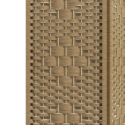 HOMCOM 3 Panel Room Divider, Folding Privacy Screen, 5.6' Room Separator, Wave Fiber Freestanding Partition Wall Divider, Natural - WoodArtSupply