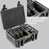 Pelican Vault V300-5 Pistol and 19 Magazine Pre-Cut Foam Gun Case (Black) Pelican