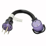 Parkworld RV/EV 50A Extension Cord, NEMA 14-50 Extension Cord, NEMA 14-50P to 14-50R Straight Plug for Generator (1.5FT) Parkworld