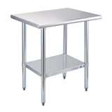 Profeeshaw Stainless Steel Prep Table NSF Commercial Work Table with Undershelf for Kitchen Restaurant 24×30 Inch Profeeshaw