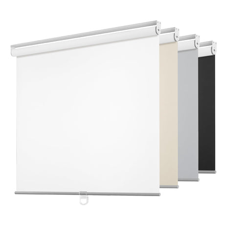 ChrisDowa Cordless Free-Stop 100% Blackout Blinds for Windows, Roller Windows Shades with Thermal Insulated, UV Protection Fabric for Living Room, Office and Home. Easy to Install.White,20" W X 72" H ChrisDowa