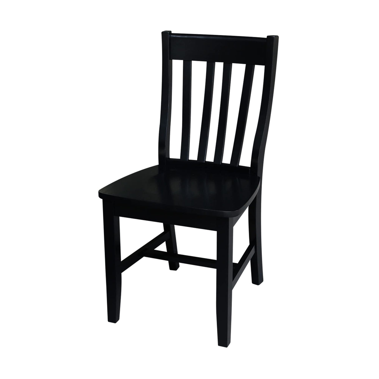 International Concepts Pair of Schoolhouse Chairs Black IC International Concepts