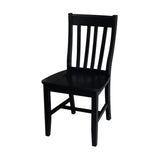 International Concepts Pair of Schoolhouse Chairs Black IC International Concepts