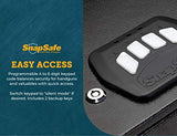 SnapSafe 2 Gun Keypad Vault - Keypad Handgun Vault Safe w/ 2 Compartments for Pistols and Valuables - 4-6 Keypad Entry w/Backup Keys - Black, Measures 12.7 (H) x 9 (W) x 8.8 (D) Inches - Item 75430 SnapSafe